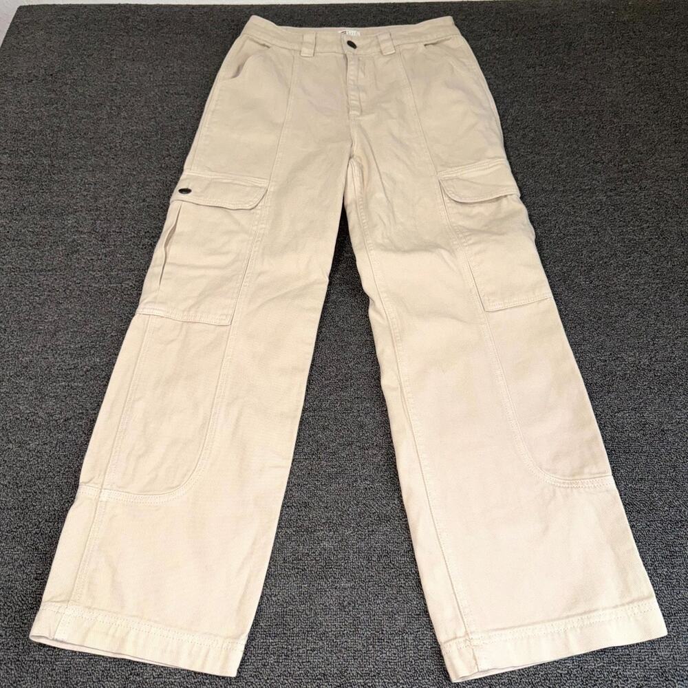 Billabong Cargo Pants Womens 27 Beige Utility Carpenter 100% Cotton Workwear